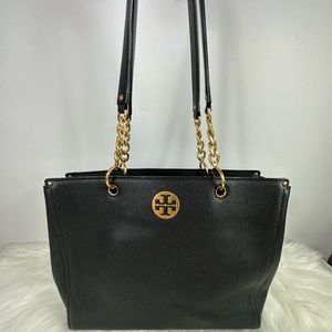 Tory Burch Black Leather Shoulder Bag
